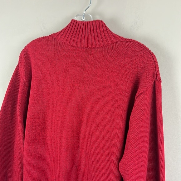 Nautica Ribbed Knit Henley Sweater Size Large 100% Cotton - Picture 11 of 12